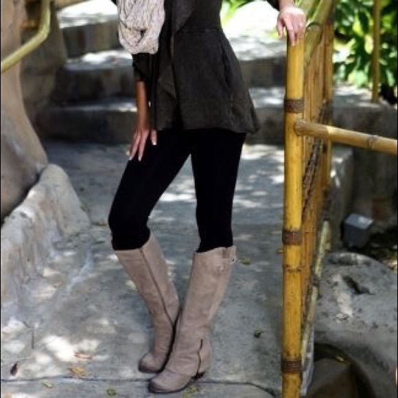 Fergie Shoes - Fergie tan heeled boots size 7.5